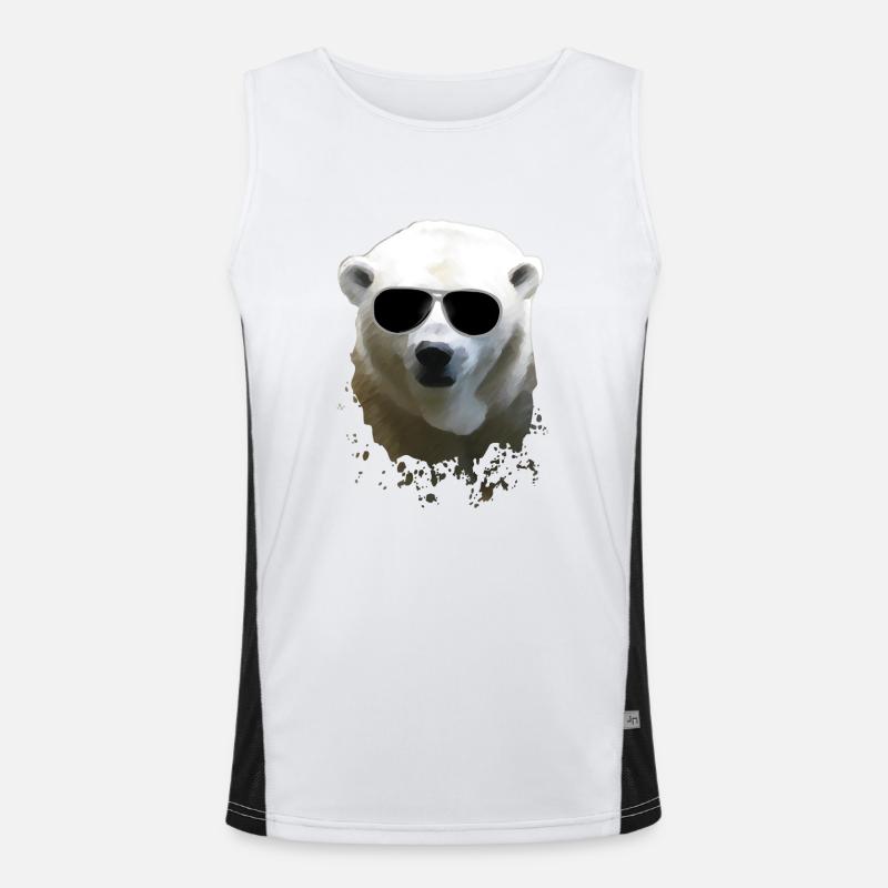 Polar Bear - Eisbär Funktionelles Kontrast-Tank Top für Männer 
