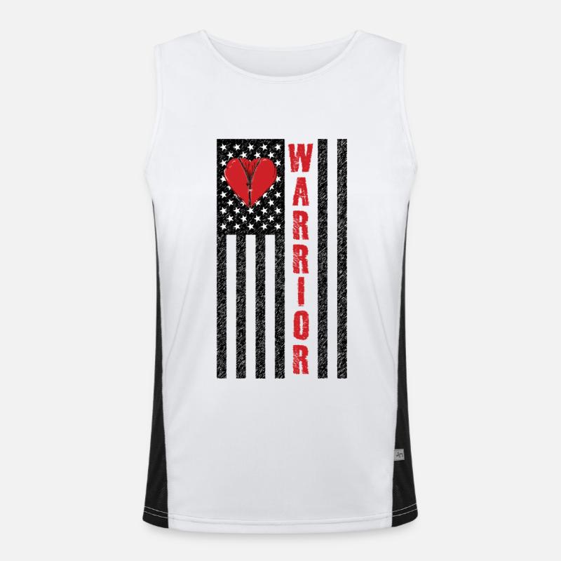 Operation am offenen Herzen Krieger Warrior Funktionelles Kontrast-Tank Top für Männer 