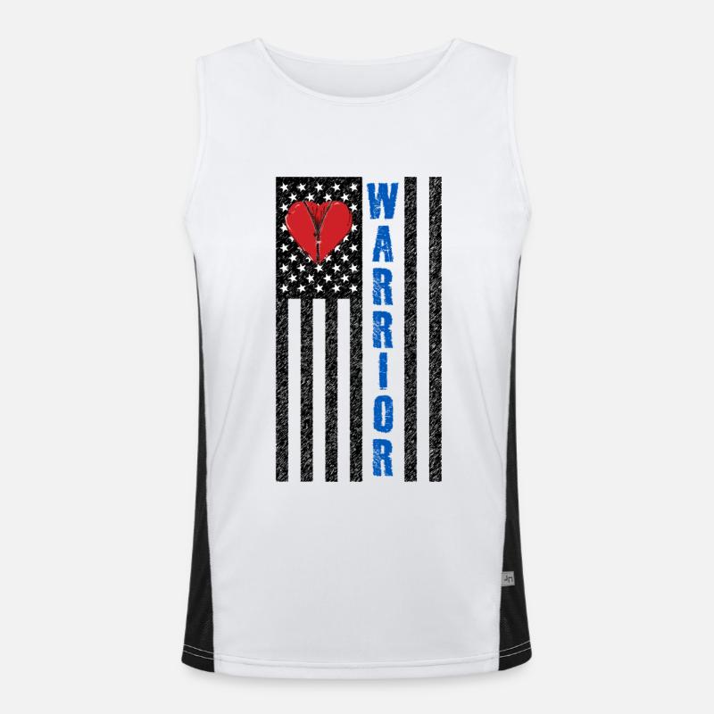 Operation am offenen Herzen Krieger Warrior Funktionelles Kontrast-Tank Top für Männer 