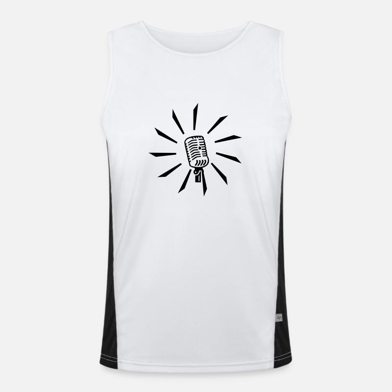 mikrophone / mic (1c) Débardeur respirant contrasté Homme 