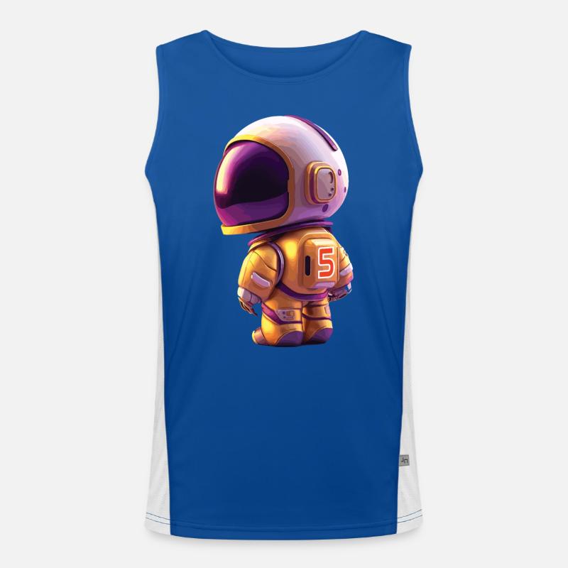 Space Kid Young Astronaut Birthday Five Débardeur respirant contrasté Homme 