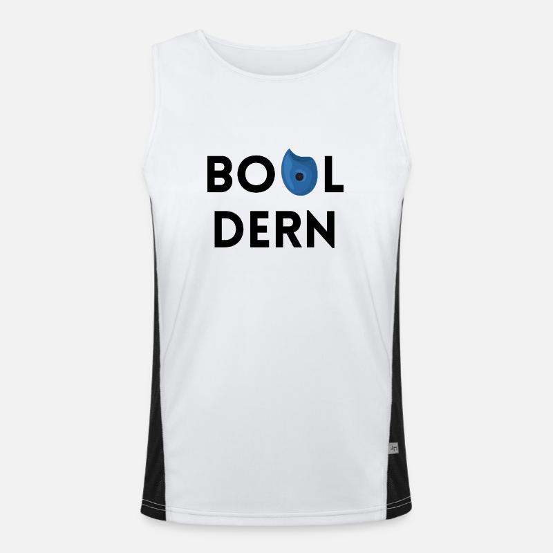 Bouldern - Simples Design mit Bouldergriff Funktionelles Kontrast-Tank Top für Männer 