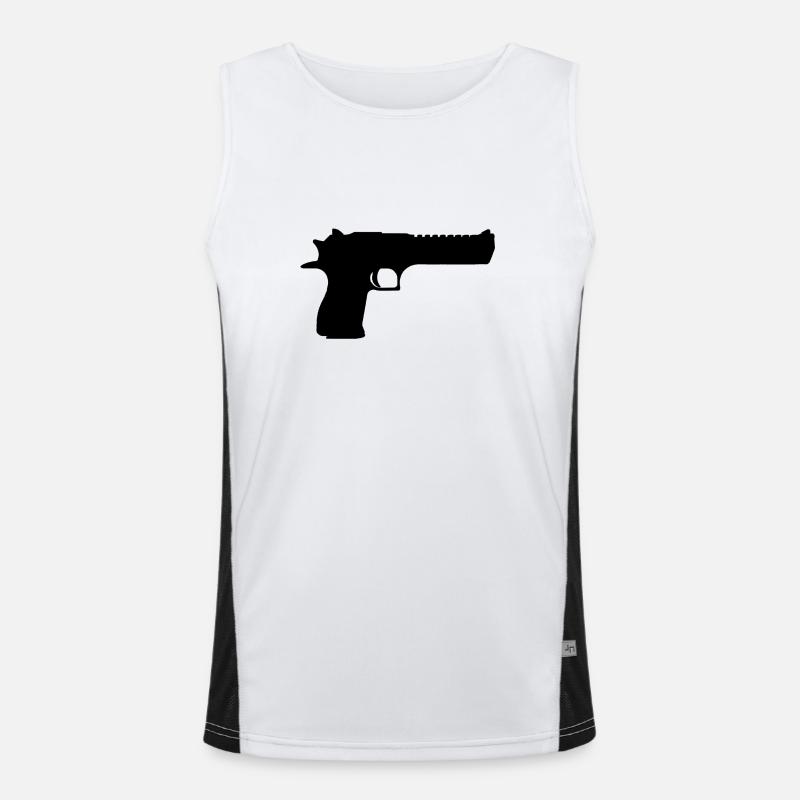 Desert Eagle / Deagle / D.50 Funktionelles Kontrast-Tank Top für Männer 