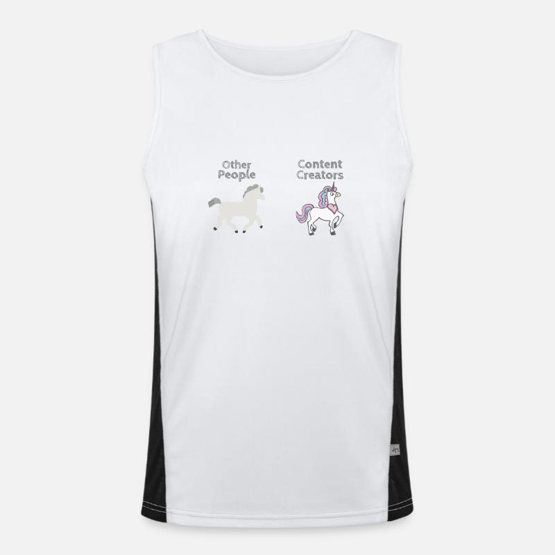 Content Creators - Other People Funktionelles Kontrast-Tank Top für Männer 