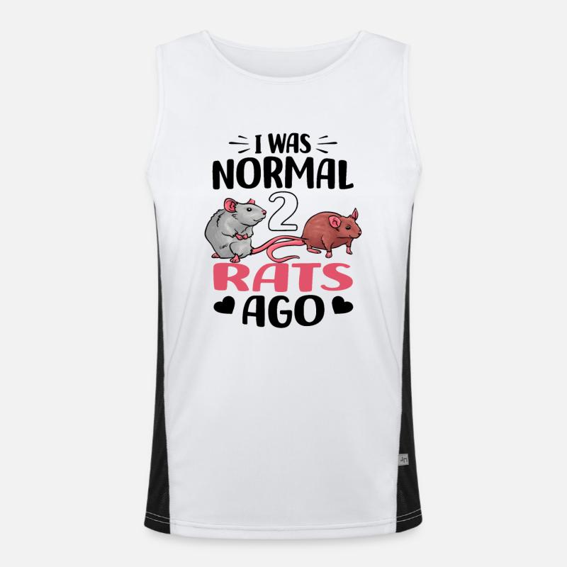 Ratten Funktionelles Kontrast-Tank Top für Männer 