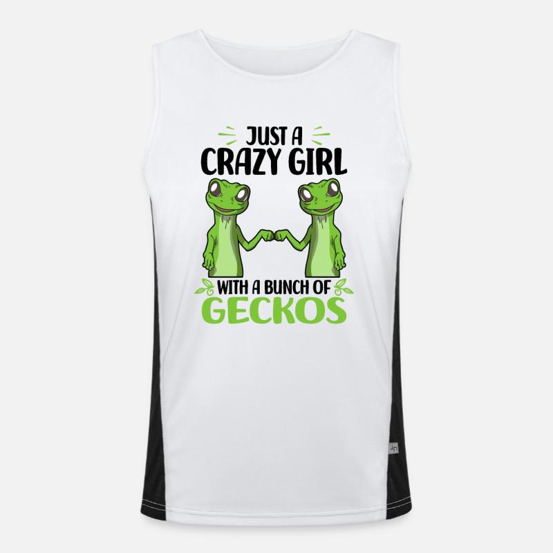 Geckos Funktionelles Kontrast-Tank Top für Männer 