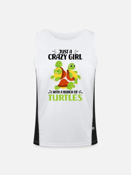Tortoises - Men's Functional Contrast Tank Top - white/black