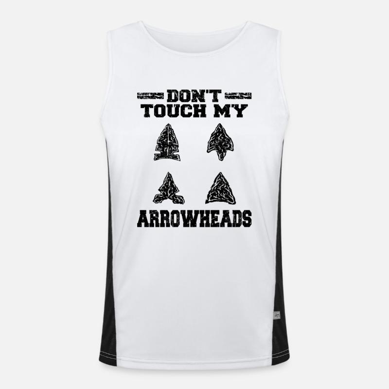 Pfeilspitzen Funktionelles Kontrast-Tank Top für Männer 