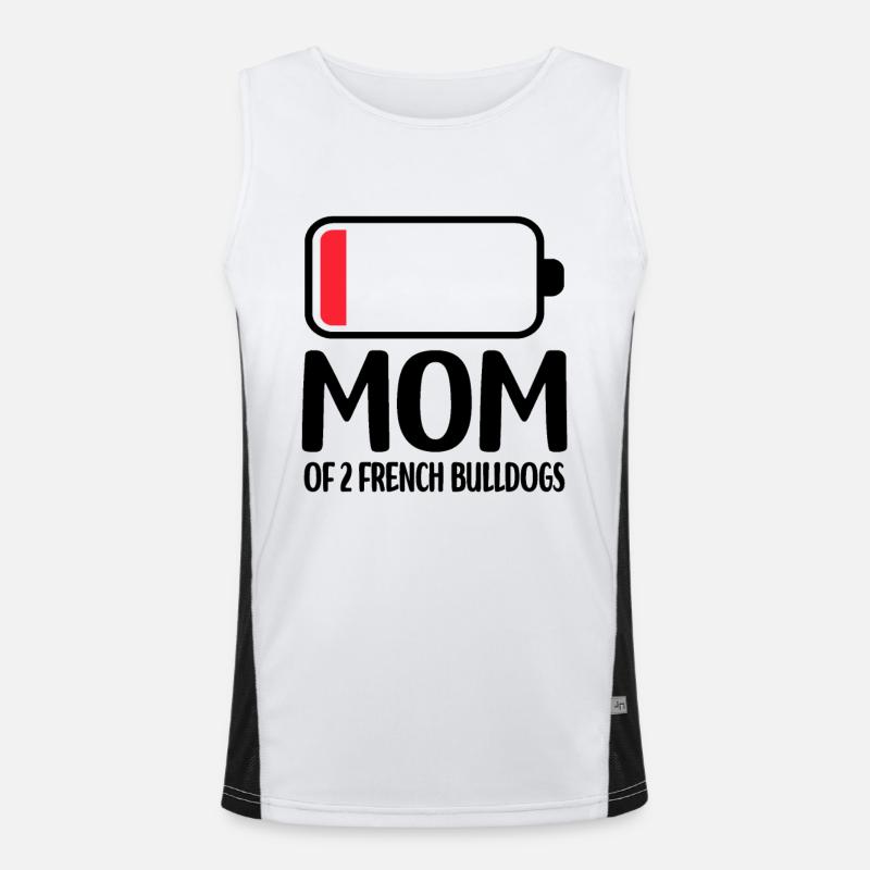 Français Bouledogue Débardeur respirant contrasté Homme 