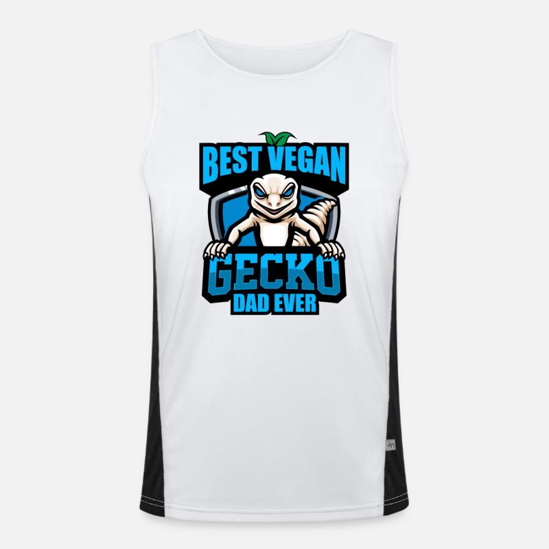 Gecko Funktionelles Kontrast-Tank Top für Männer 