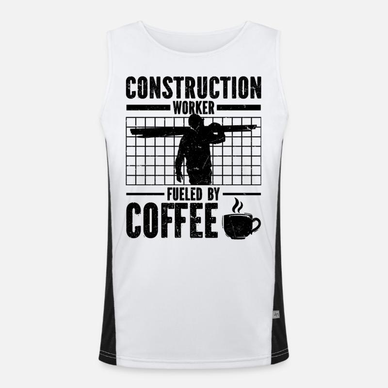 Construction worker Men's Functional Contrast Tank Top 