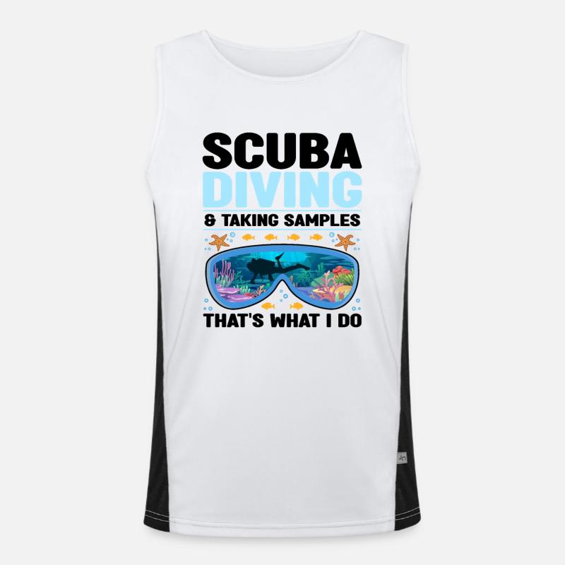 Marine biologist Men's Functional Contrast Tank Top 