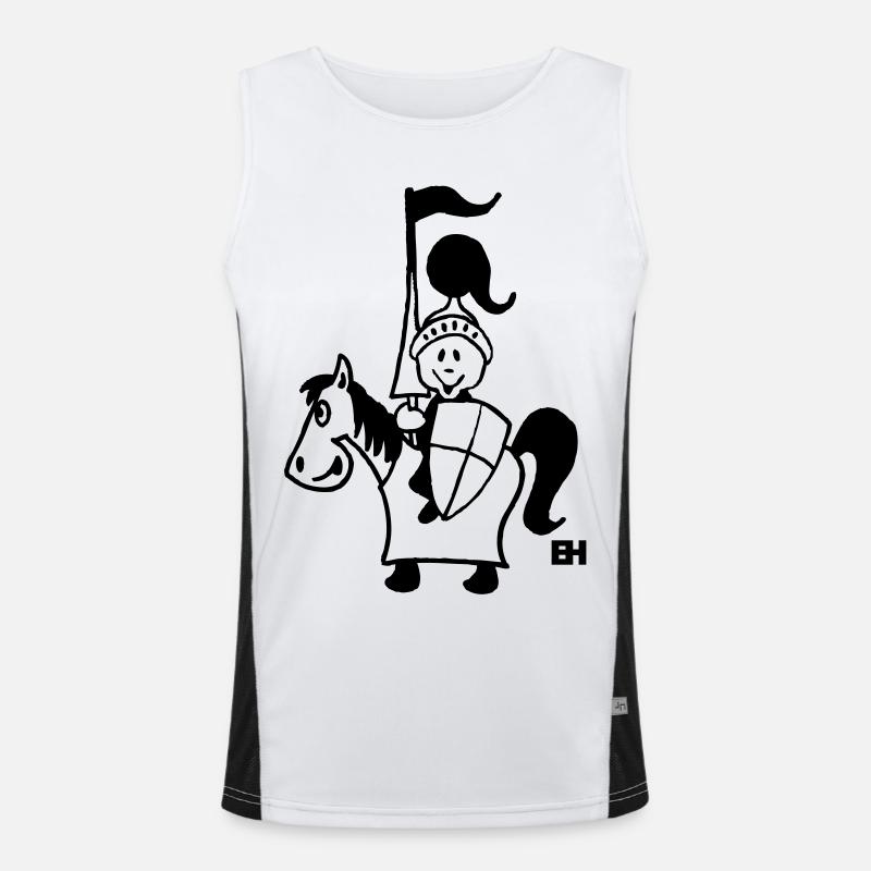 Ritter Funktionelles Kontrast-Tank Top für Männer 