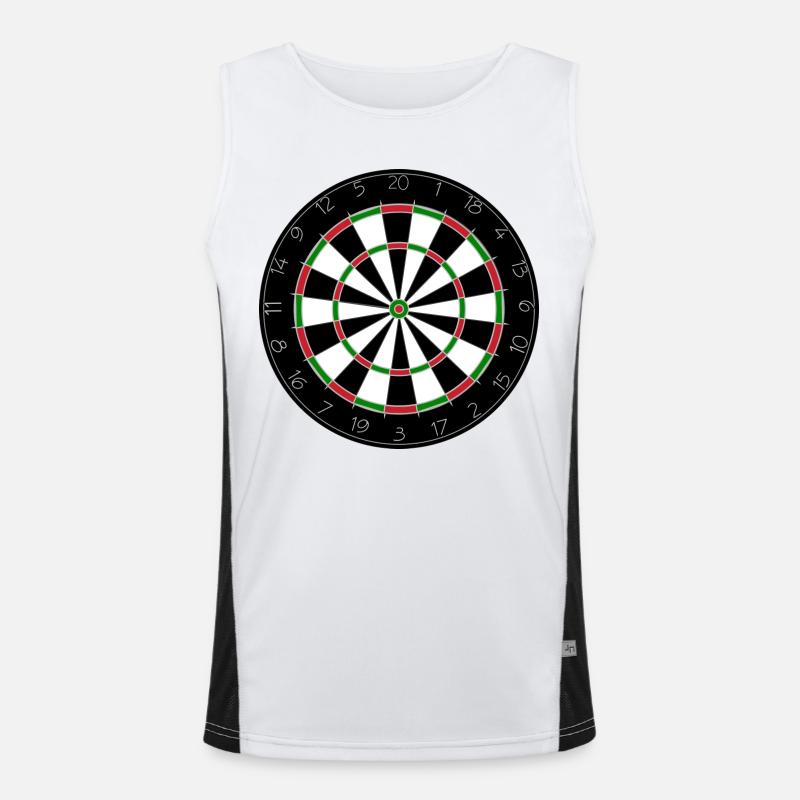 Dartscheibe, Dart, Darts, Darts, Darts # Funktionelles Kontrast-Tank Top für Männer 