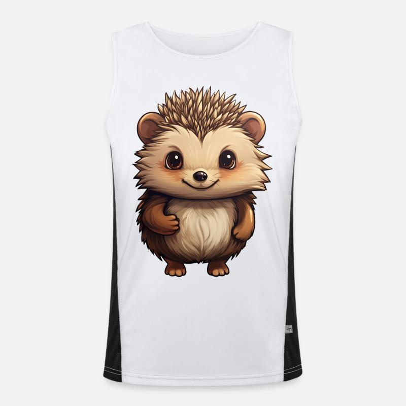 hérisson mignon - Design doux - joyeux Débardeur respirant contrasté Homme 