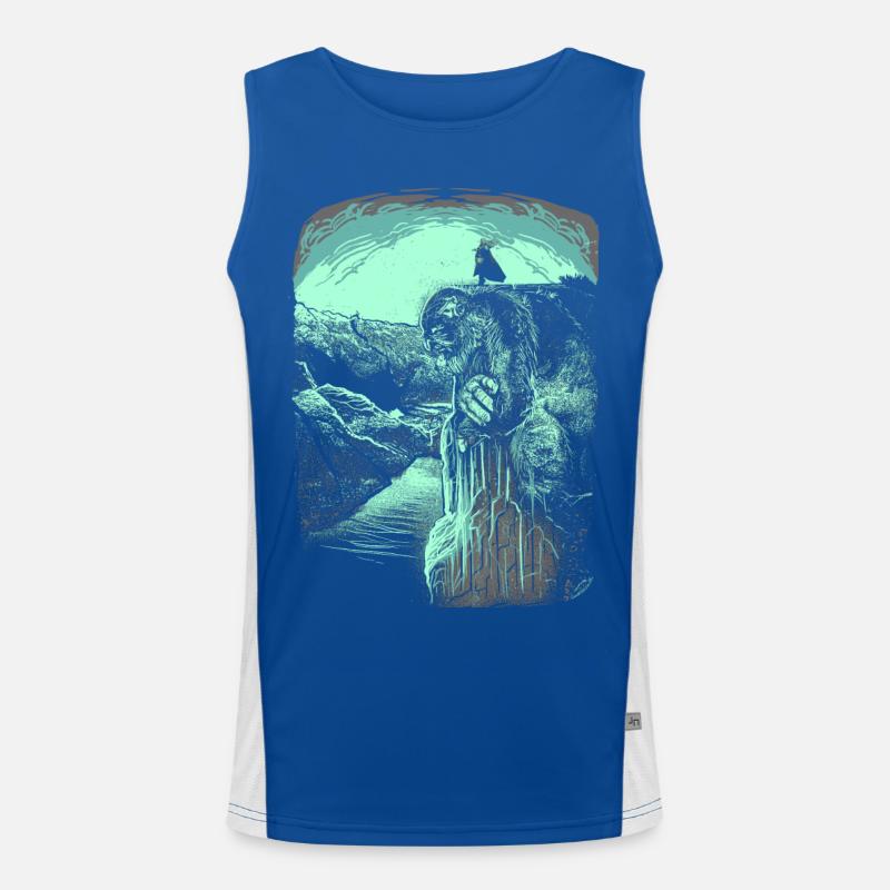 Pulpit Rock - Troll - Norway Men's Functional Contrast Tank Top 