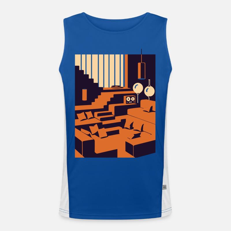 Rêve de design d’intérieur Débardeur respirant contrasté Homme 