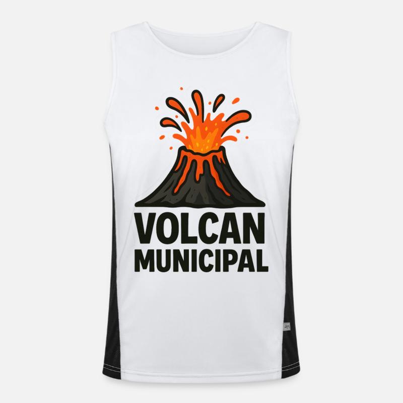 Volcan Municipal Tee Débardeur respirant contrasté Homme 