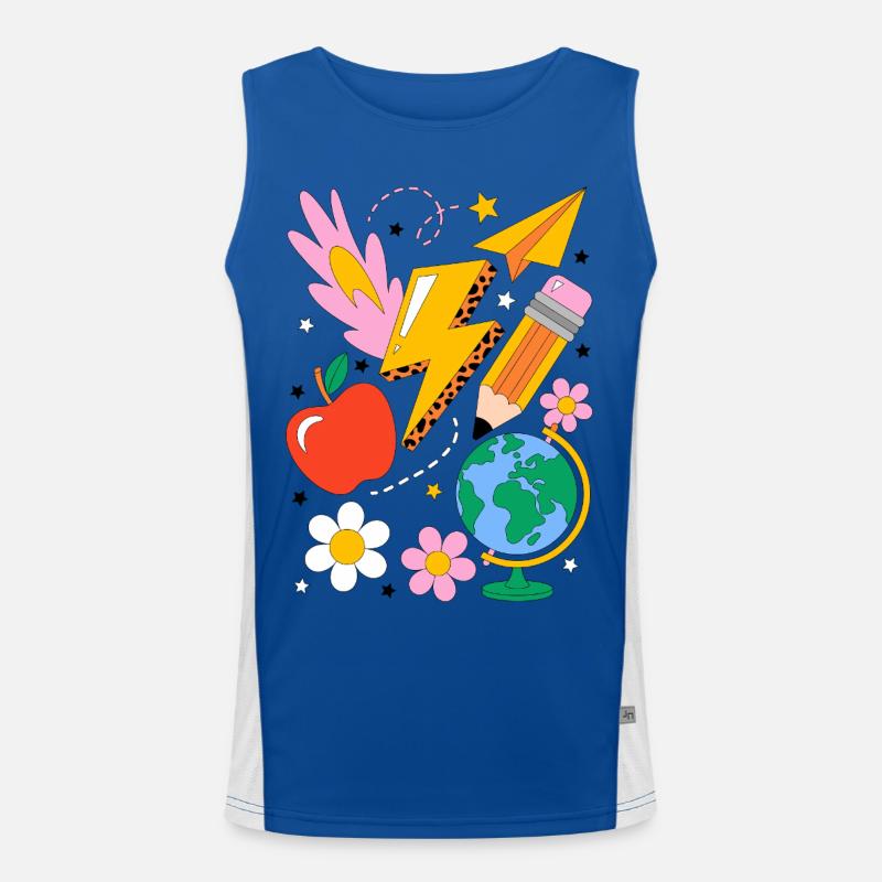 Schule Einschulung Funktionelles Kontrast-Tank Top für Männer 
