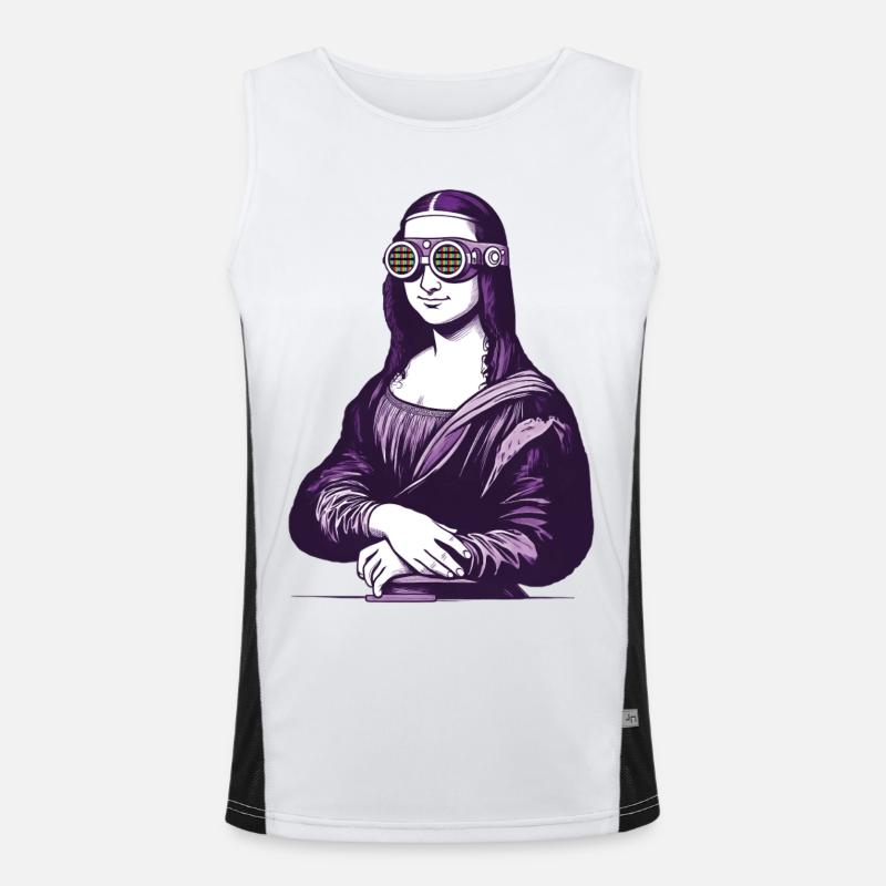 MONA iA – Geek & Sci-Fi Funktionelles Kontrast-Tank Top für Männer 