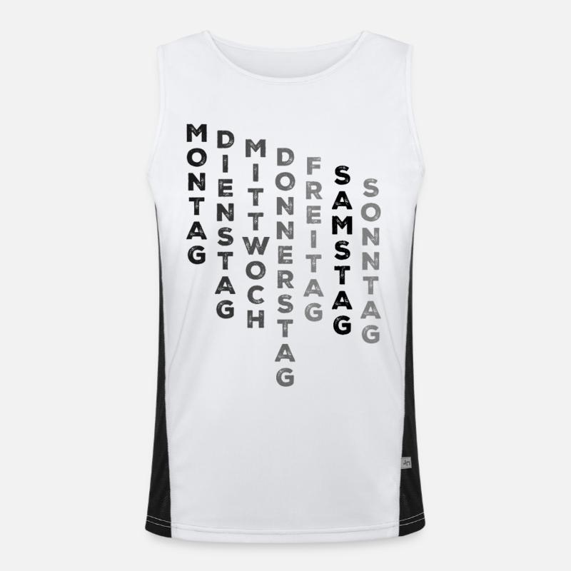 eine Woche mit Samstag Funktionelles Kontrast-Tank Top für Männer 