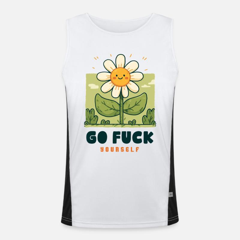 Fleur Espiègle Débardeur respirant contrasté Homme 