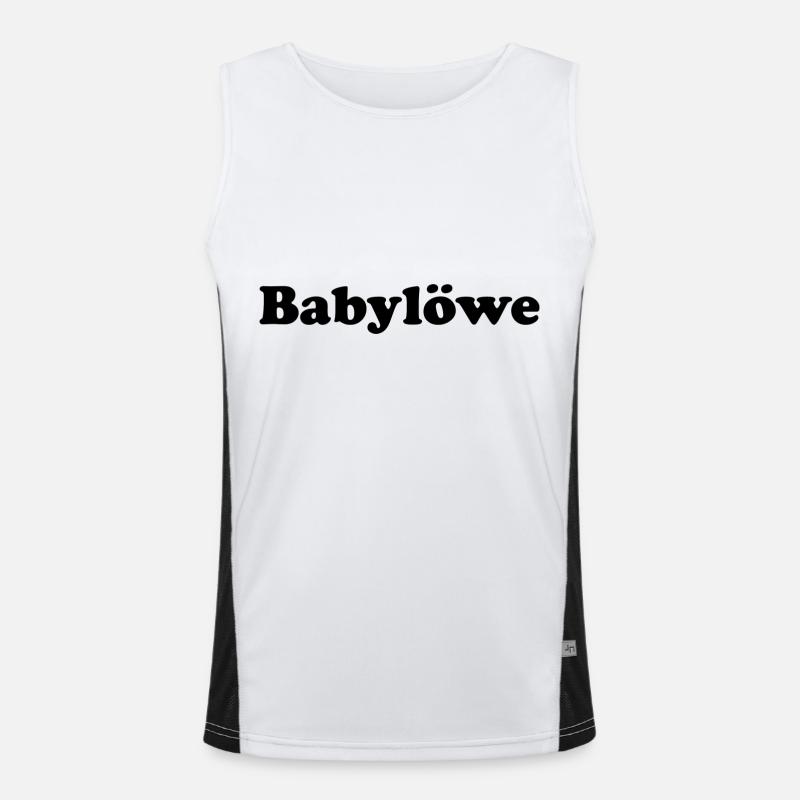 Babylöwe Funktionelles Kontrast-Tank Top für Männer 