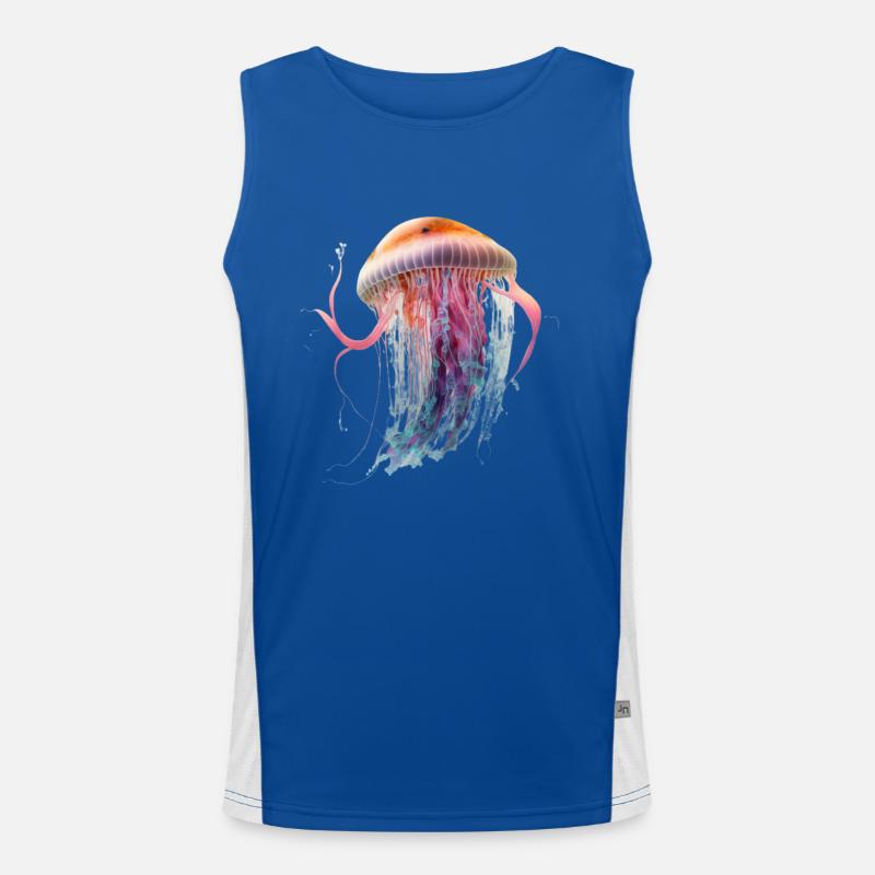 Jellyfish Power: coloré et élégant Débardeur respirant contrasté Homme 