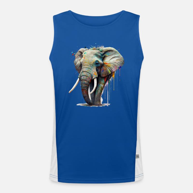 Un avec la nature - Eléphant Débardeur respirant contrasté Homme 