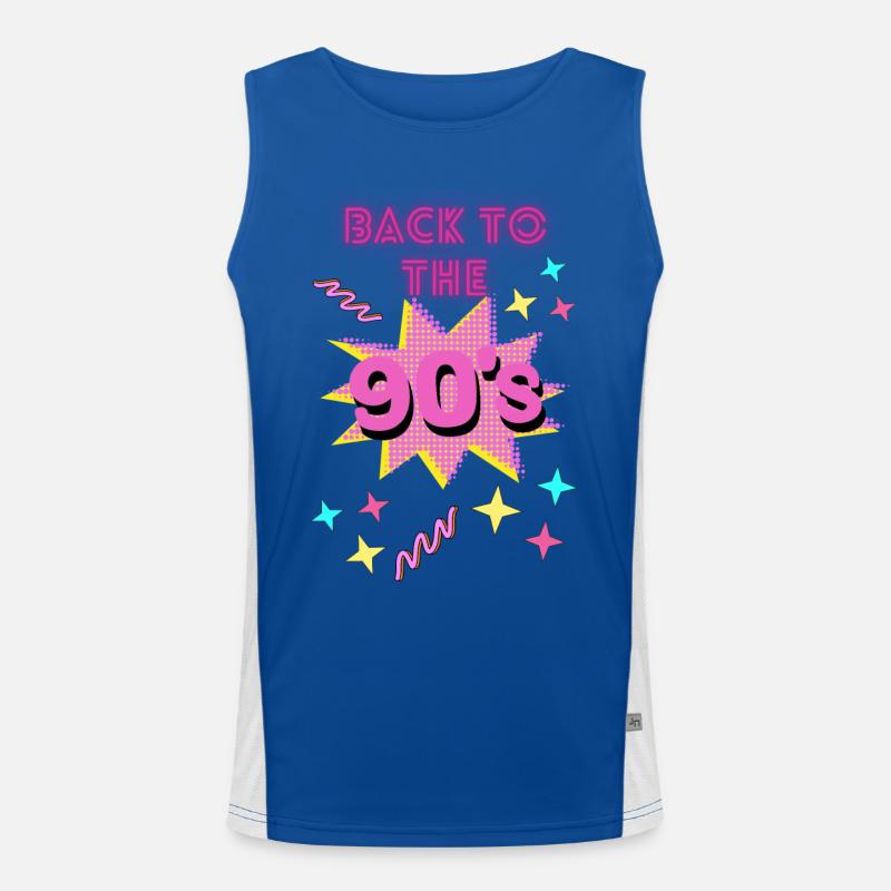 Back to the 90´s Funktionelles Kontrast-Tank Top für Männer 