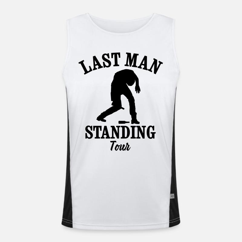 LAST MAN STANDING Funktionelles Kontrast-Tank Top für Männer 