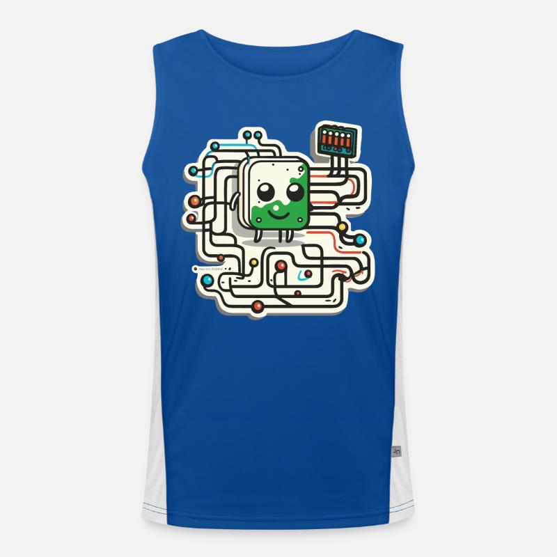 The Quantum Circuit Men's Functional Contrast Tank Top 