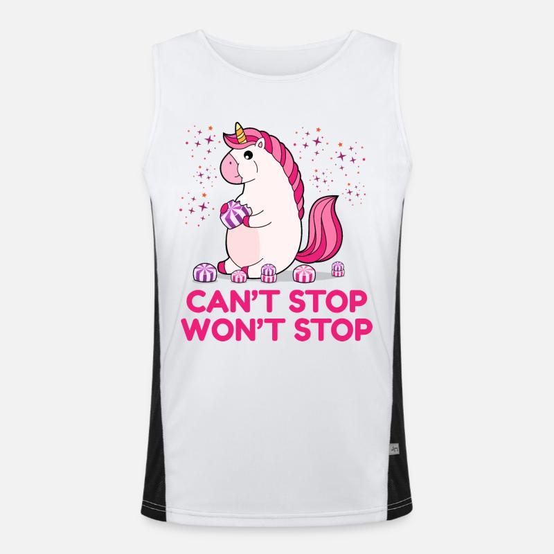 Can not Stop Will not Stop Men's Functional Contrast Tank Top 