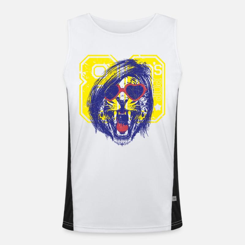 Leopard 80's Débardeur respirant contrasté Homme 