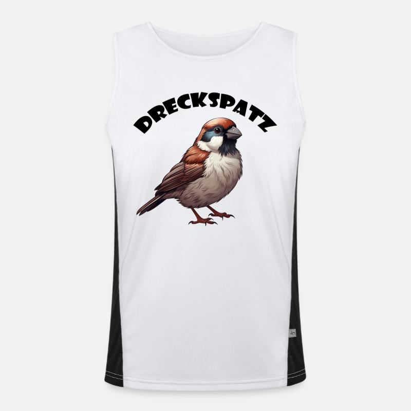 Dreckspatz Funktionelles Kontrast-Tank Top für Männer 