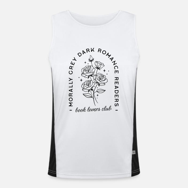 Dunkle Liebesromane Ästhetik Funktionelles Kontrast-Tank Top für Männer 