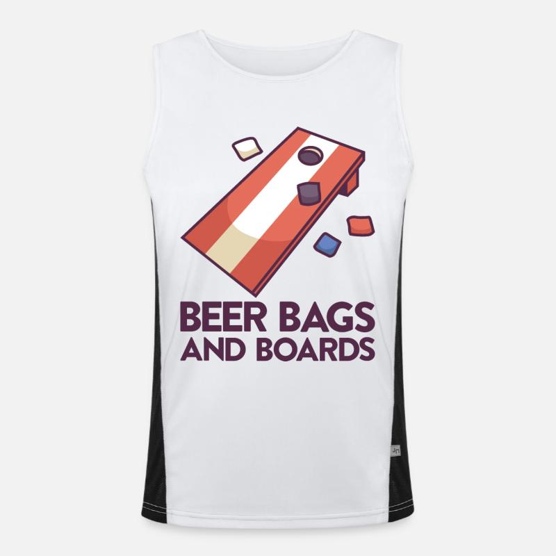 Jeu de Cornhole Tenue de trou de maïs avec Cornhole Débardeur respirant contrasté Homme 