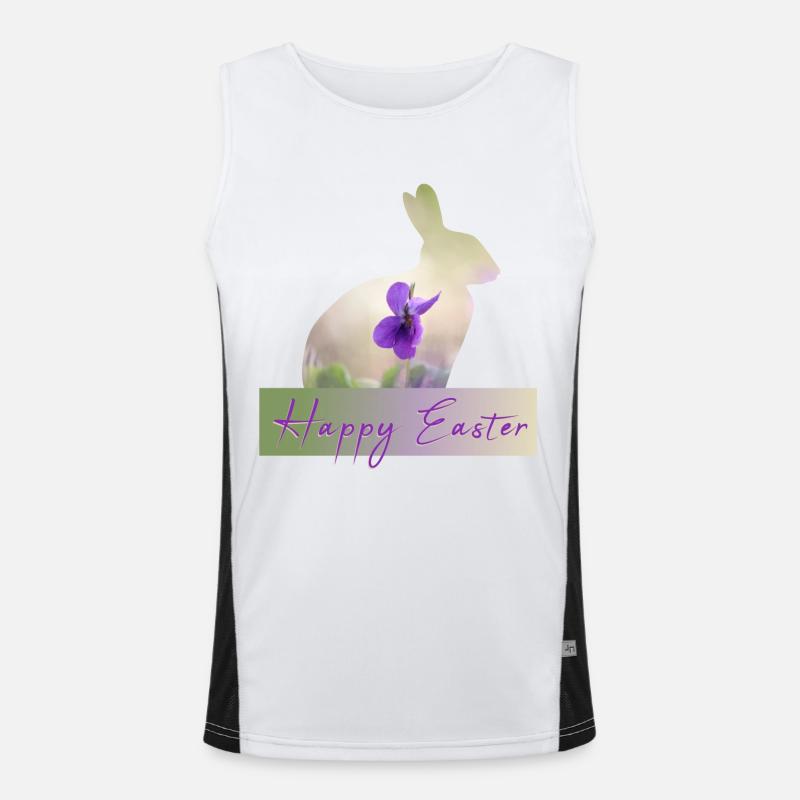 Happy Easter Men's Functional Contrast Tank Top 