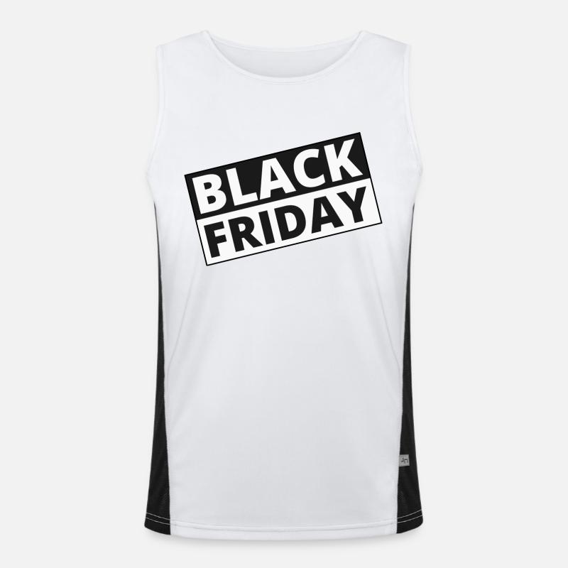 black friday Funktionelles Kontrast-Tank Top für Männer 