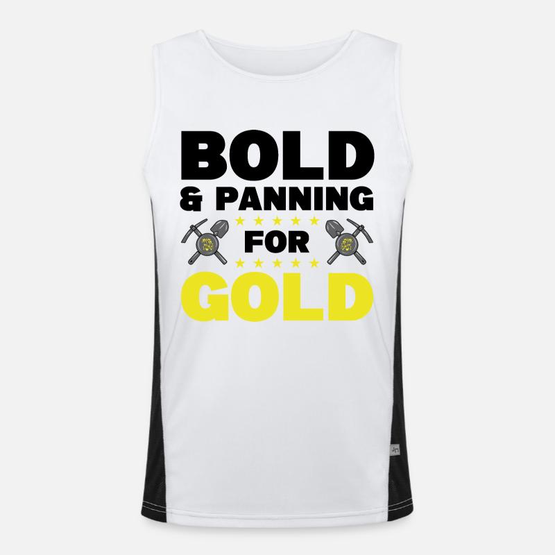 Gold mining Men's Functional Contrast Tank Top 