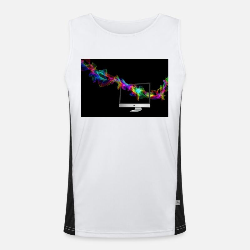 computer Funktionelles Kontrast-Tank Top für Männer 