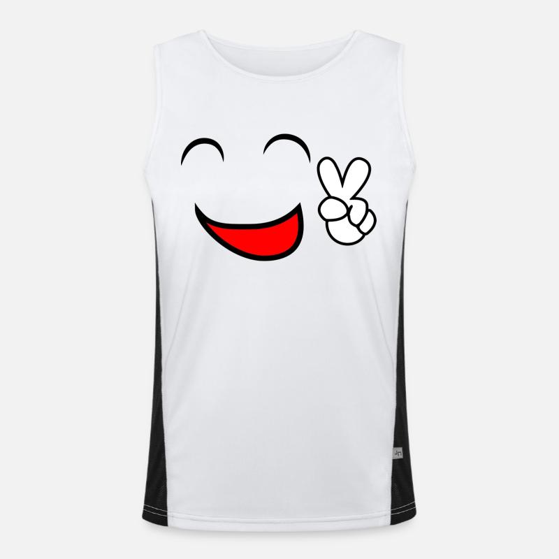 comic-smile Funktionelles Kontrast-Tank Top für Männer 