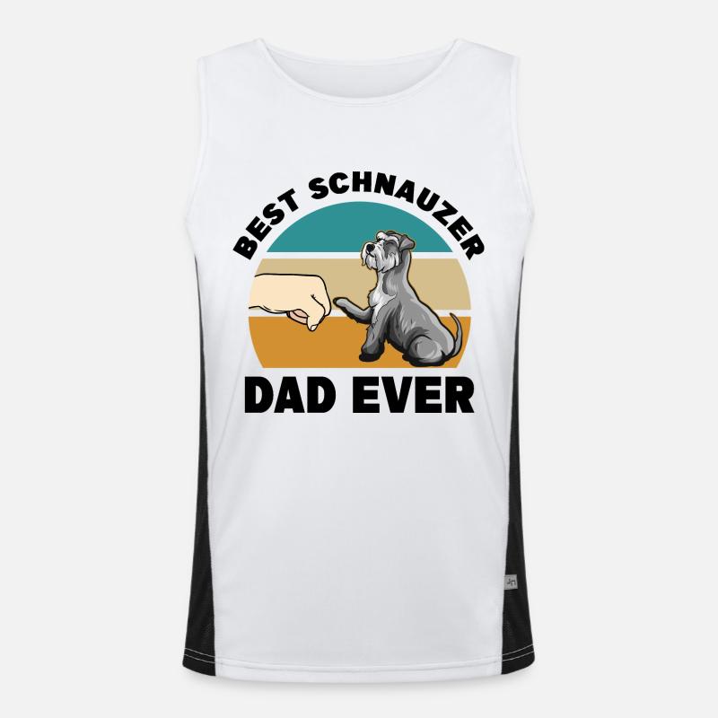 Schnauzer Funktionelles Kontrast-Tank Top für Männer 