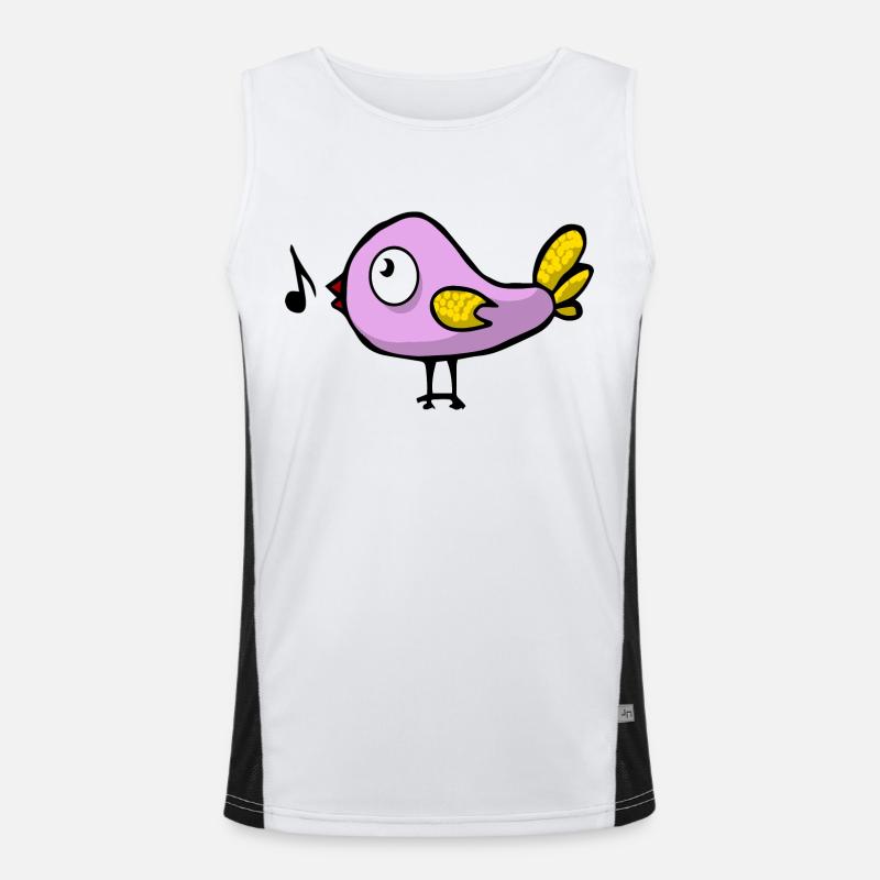 bird vogel voegel animal tiere7 Funktionelles Kontrast-Tank Top für Männer 