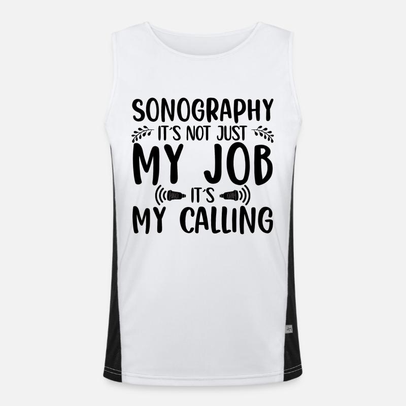 Sonographie Funktionelles Kontrast-Tank Top für Männer 