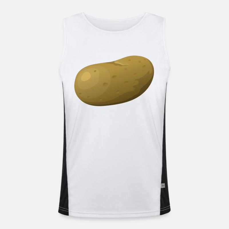 Potato Gift Idea Men's Functional Contrast Tank Top 