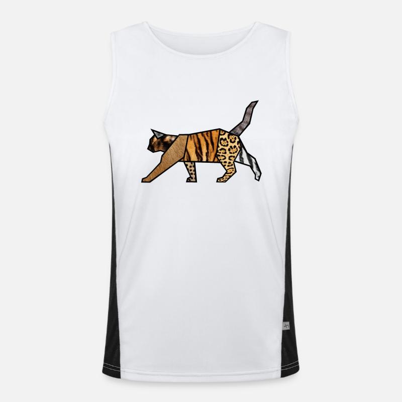 feline Men's Functional Contrast Tank Top 