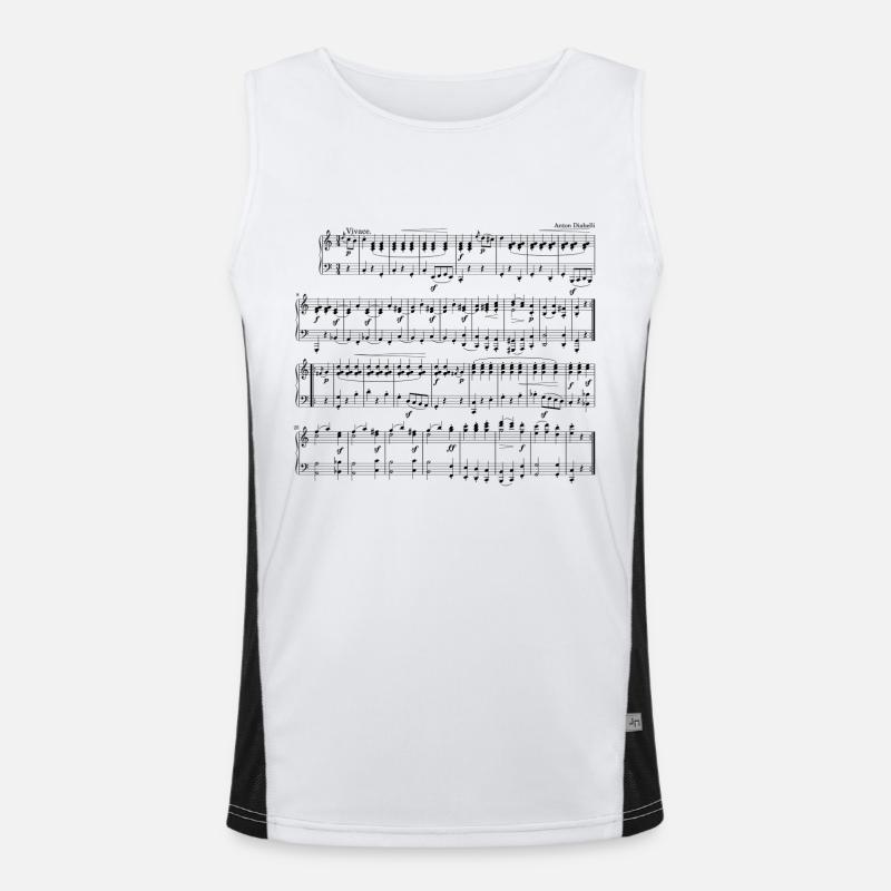 Musik Funktionelles Kontrast-Tank Top für Männer 