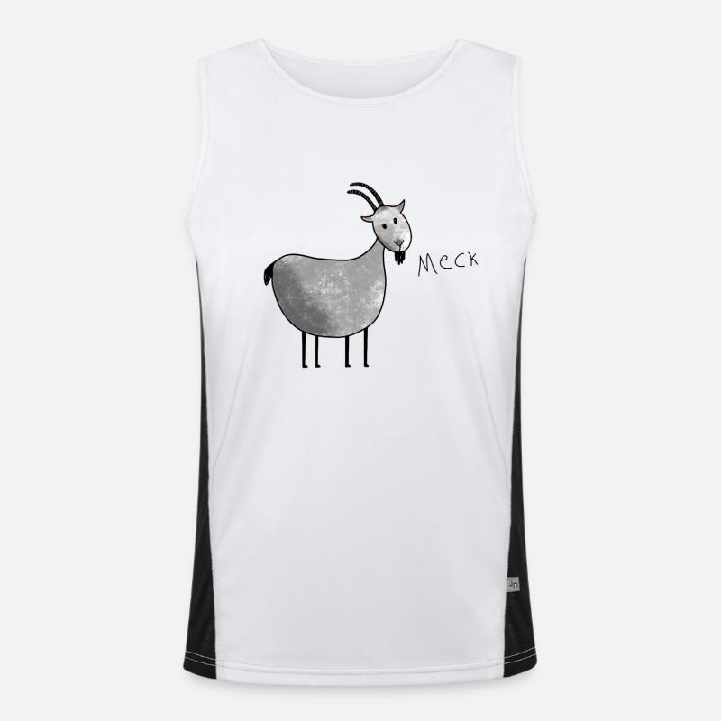 Meckerziege Funktionelles Kontrast-Tank Top für Männer 