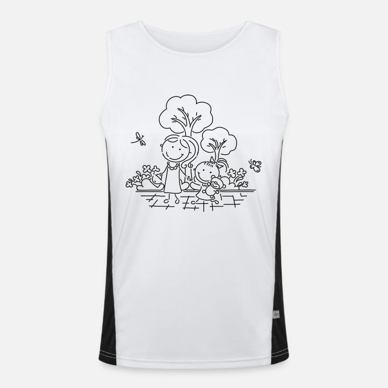 Kinder Funktionelles Kontrast-Tank Top für Männer 